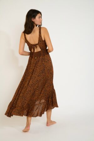 TARA Animal Print Asymmetric Dress 02