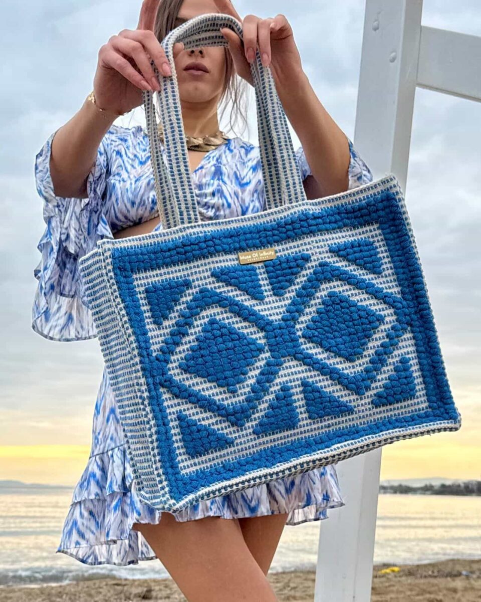 Nova Tote Bag Blue