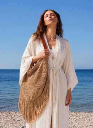 GOLD LUREX BAG WITH FRINGES 01